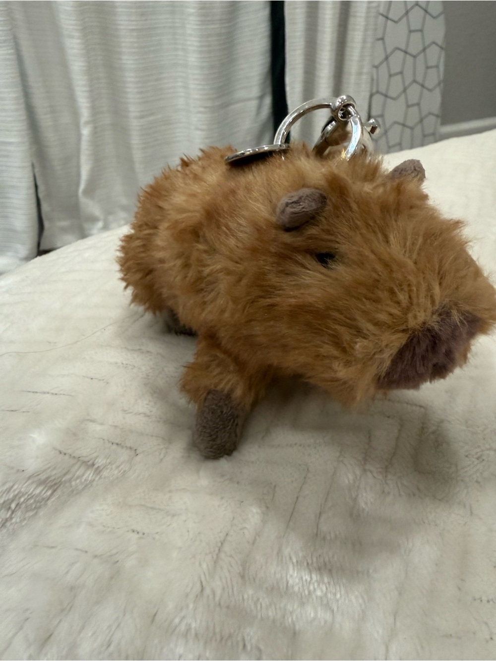 Jellycat Brown Plush Guinea Pig Keyring